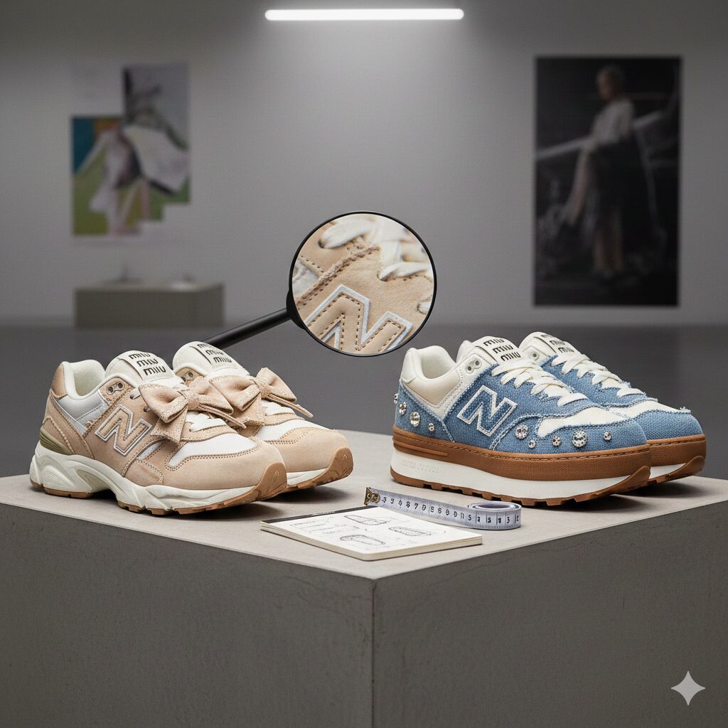 miumiu×ニューバランスの偽物を見分ける！530や574のサイズ感と本物の価値